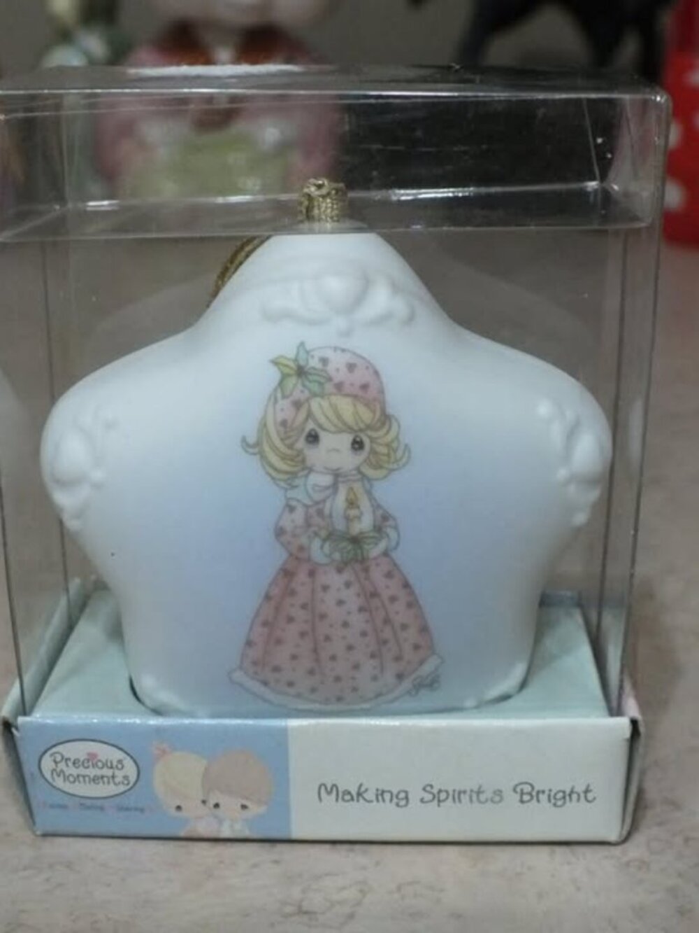 Precious Moments Making Spirits Bright Star Ornament 2003 Holiday Collectible